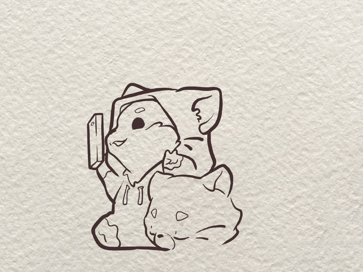 Q版双子座简笔画