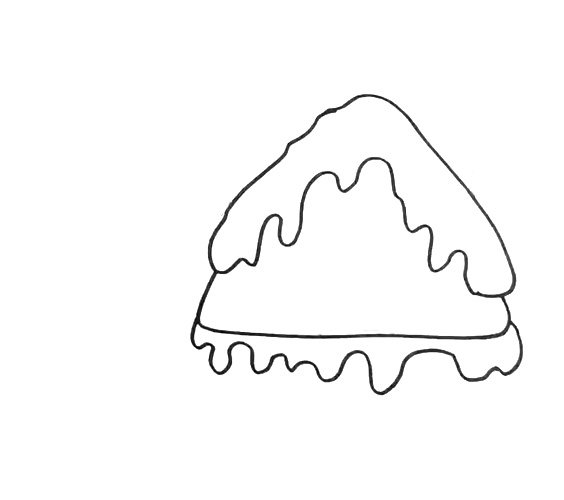 冬天雪景简笔画图片