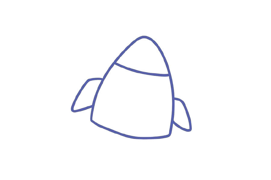 宇宙太空简笔画大全 火箭简笔画