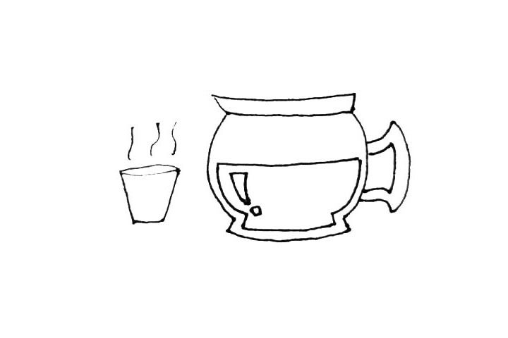 茶壶简笔画教程