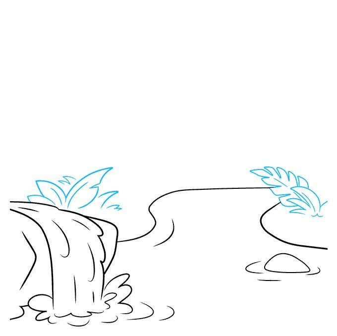 丛林里的河流怎么画