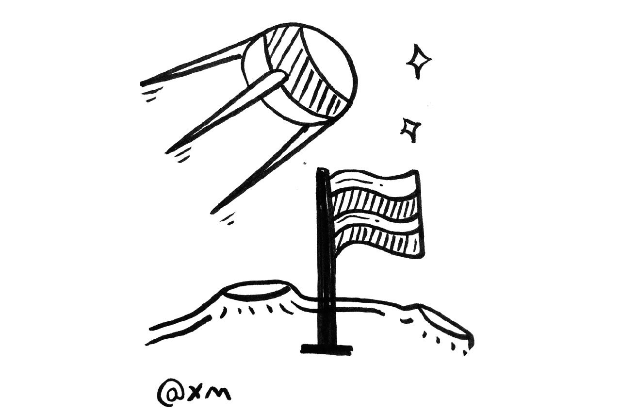 星河璀璨 一组关于外太空的简笔画图片