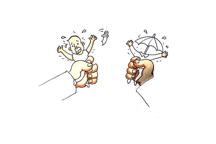 扫黑除恶儿童创意简笔画画法步骤