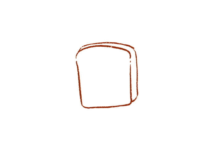 怎么把美食画得可爱 可爱吐司简笔画教程