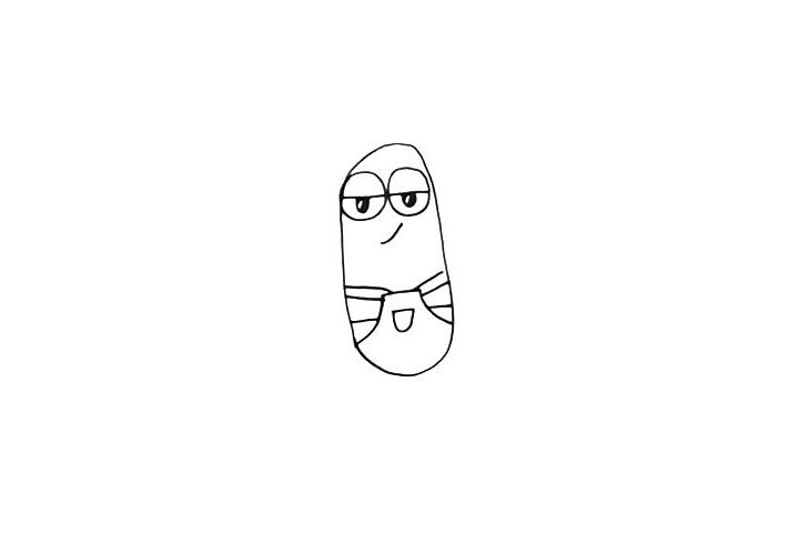 小黄人简笔画画法步骤