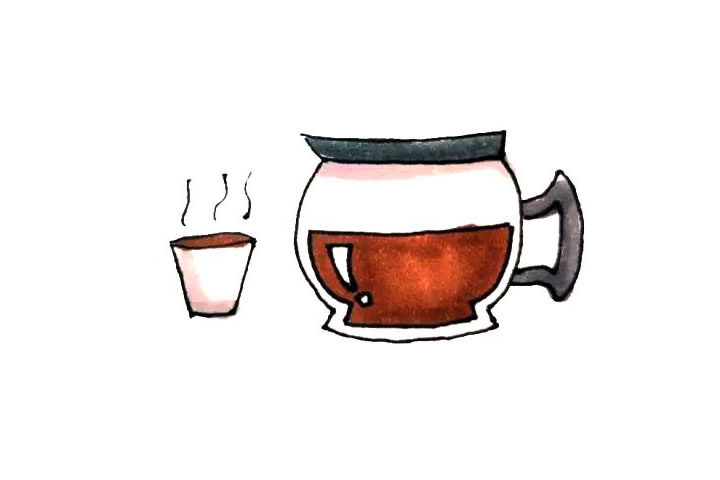 茶壶简笔画教程