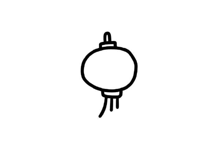 新春简笔画素材 灯笼