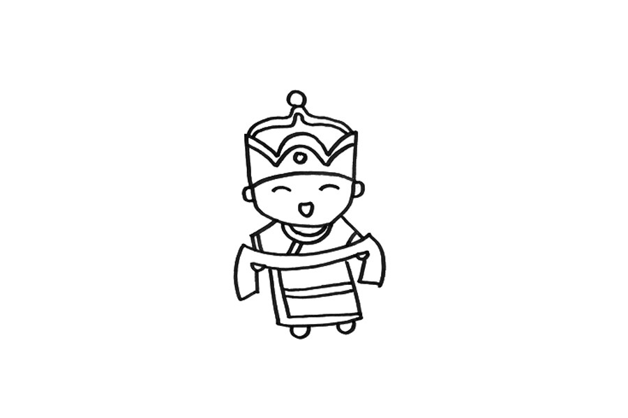 人物简笔画大全 少数民族人物简笔画